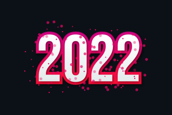 2022 Happy New Year Text Effect Design for Creative Expression