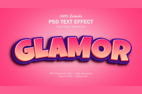 3D Glamour Photoshop Text Effect: Elevate Your Design with Depth and Shine