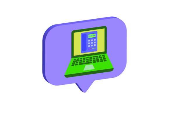 3D Icon Laptop Telephone: A Tool for Modern Workflow Integration