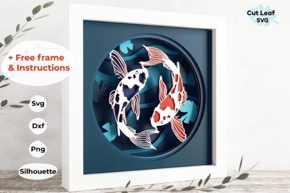 3D Koi Fish Shadow Box and Carp Fish Pond: A Unique Decorative Option