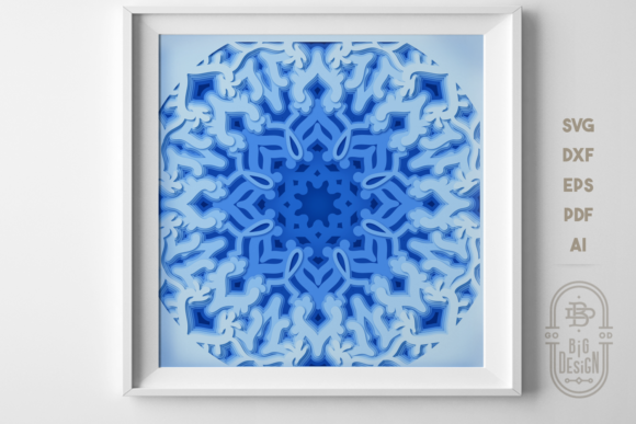 3D Mandala Shadow Box SVG File: A Creative and Practical Design Option