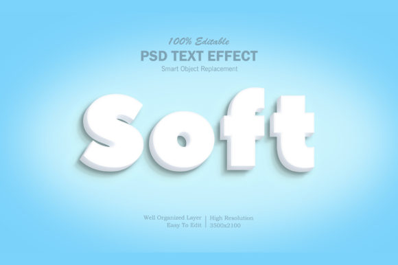 3D Soft Text Effect Photoshop for Dynamic Design Workflows