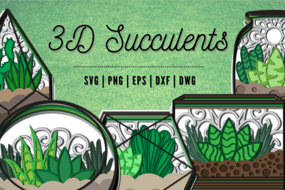 3D Succulents SVG Bundle: A Creative Resource for Digital Designers