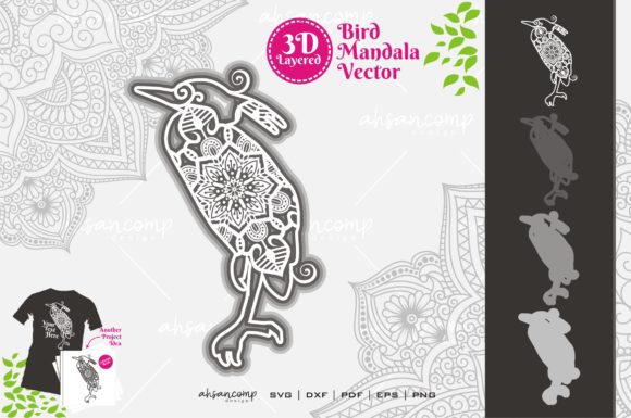Bird Mandala 3D Layered 12: A Unique Blend of Art and Design