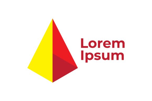Business Logo Concept Pyramid 3D