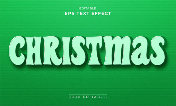 Christmas 3D Text Effect for Creative Expression and Visual Impact