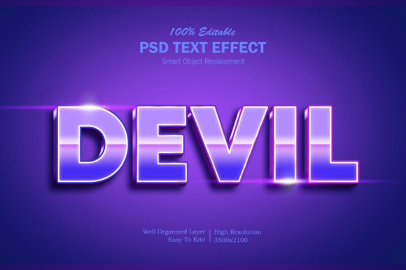 Devil 3D Psd Text Effect: A Powerful Tool for Designers