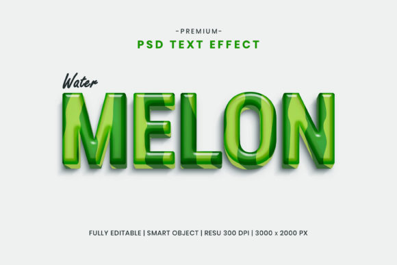 Editable Watermelon Fruit 3D Text Effect: A Creative Tool for Designers and Marketers
