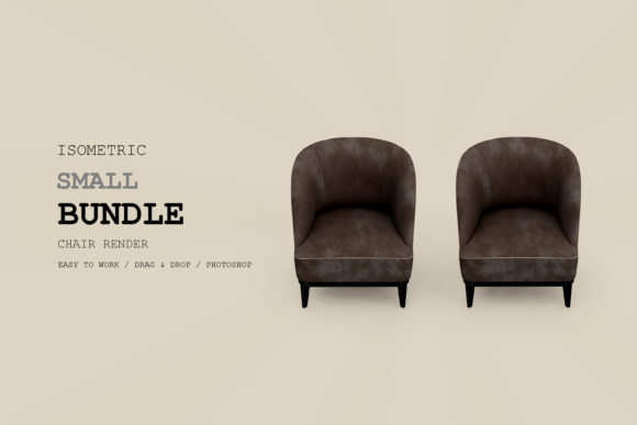 Elevate Visuals with an Isometric 3D Armchair Pack