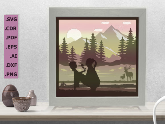 I Love You Mom V4 3D Shadow Box: A Thoughtful Way to Express Love