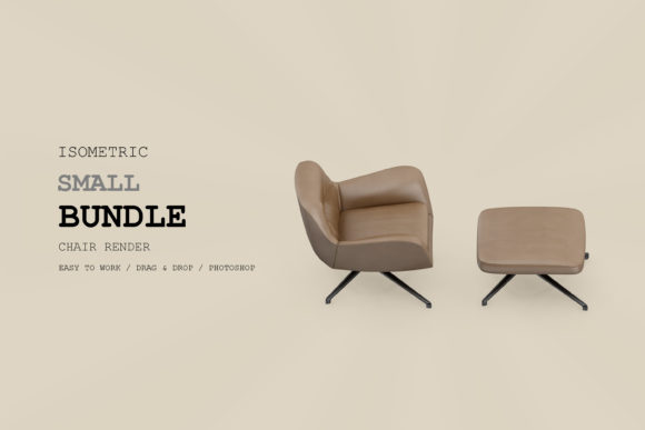 Isometric Armchair 3D Rendering Pack 156