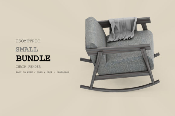Isometric Armchair 3D Rendering Pack 33