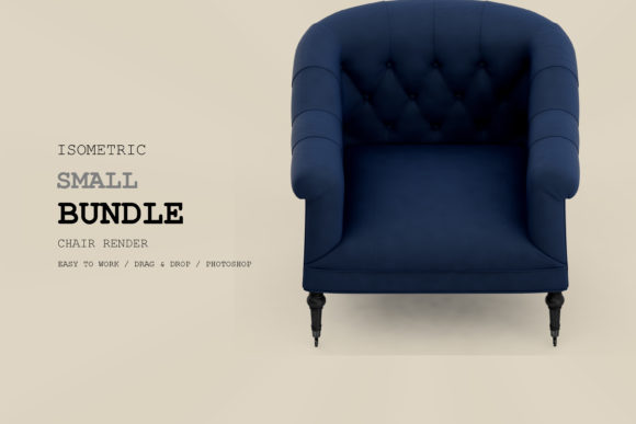 Isometric Armchair 3D Rendering Pack 51