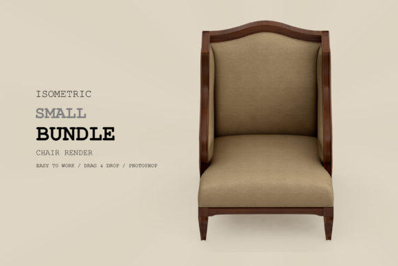 Isometric Armchair 3D Rendering Pack 73
