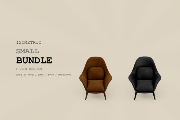 Isometric Armchair 3D Rendering Pack 91