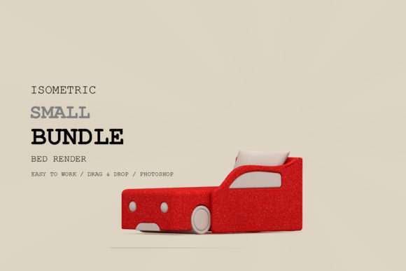 Isometric Bed 3D Render Pack 2: A Strategic Asset for Visual Communication