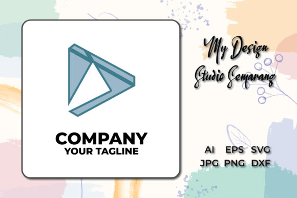 Logo Company Blue UI Style 3d Triangle: A Modern Design Approach