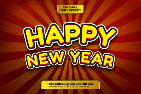 Maximize Your Impact with the Happy New 3D Year Editable Text Effect