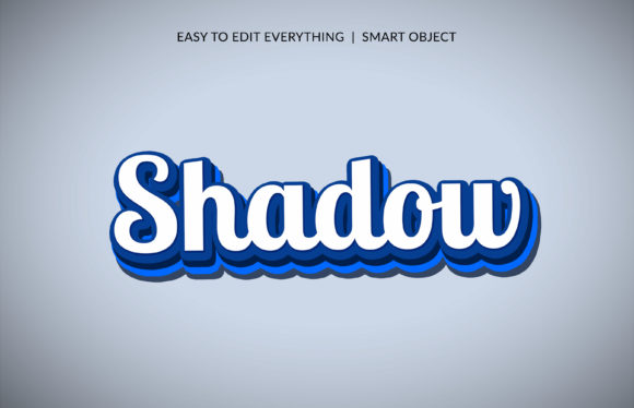 Shadow 3D Beautiful Stroke Text Effect