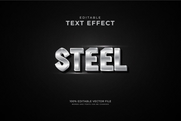 Steel 3d Editable Text Style Effect: A Powerful Tool for Creative Professionals