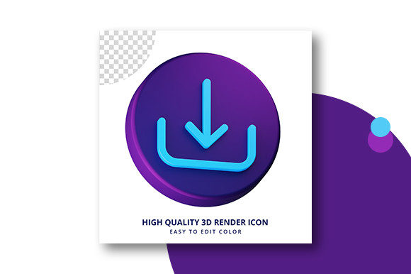 Telegram Icon 3D Rendering Premium Ps