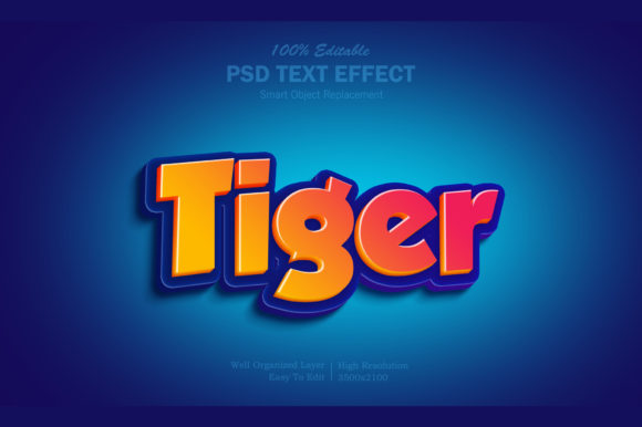 Tiger 3D Psd Text Effect: A Creative Tool for Designers
