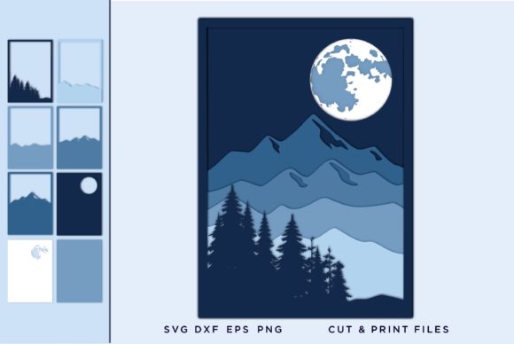 Wall Art 3D, Moon SVG, File for Cricut: Creative Solutions for Every Space