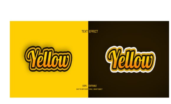 Yellow 3D Both Color Style Text Effect: A Strategic Tool for Visual Communication